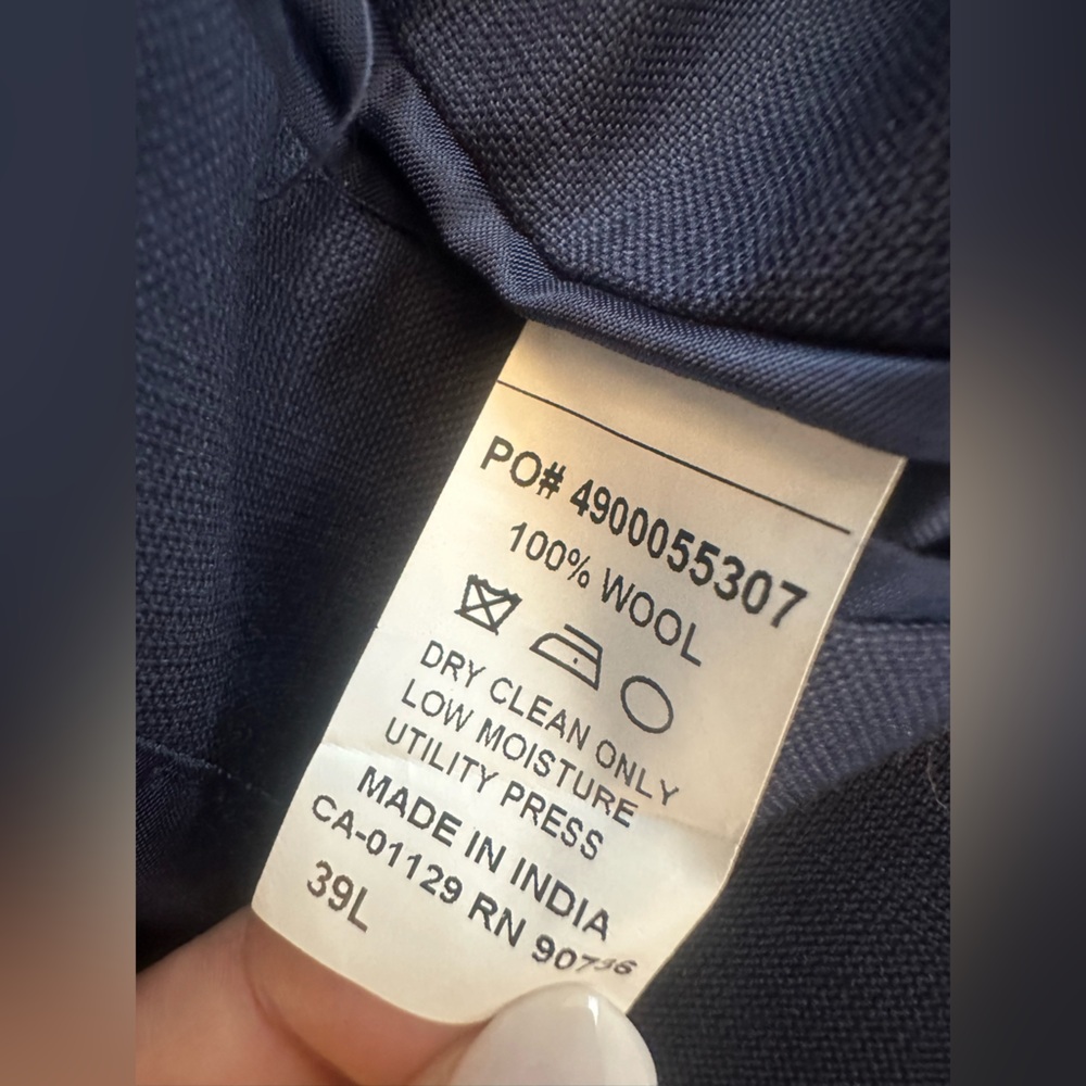 Ralph Lauren Classic 100% Wool Deep Blue Formal Blazer (Size 39L) - Picture 7 of 8